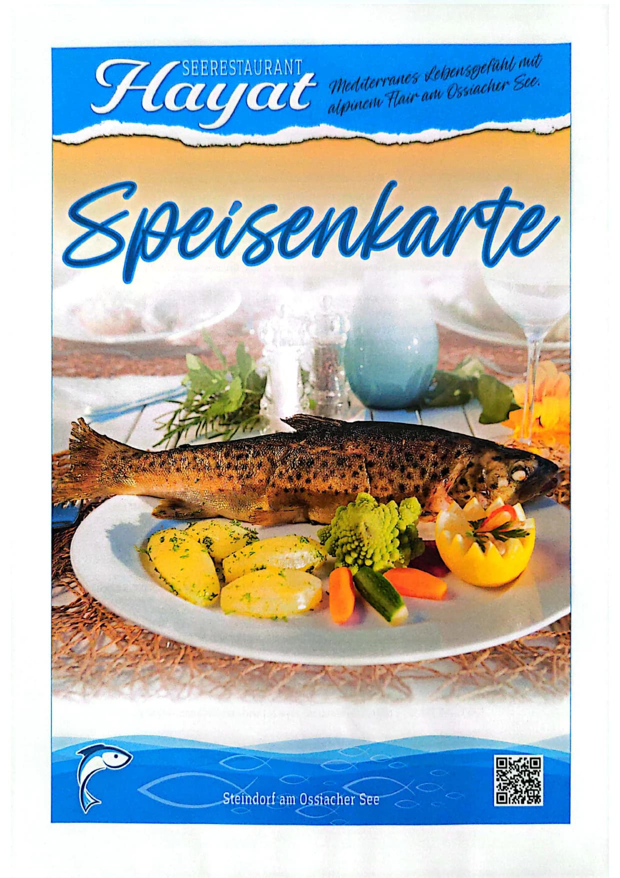 Speisekarte des Seerestaurant Hayat – Seite 1 von 9