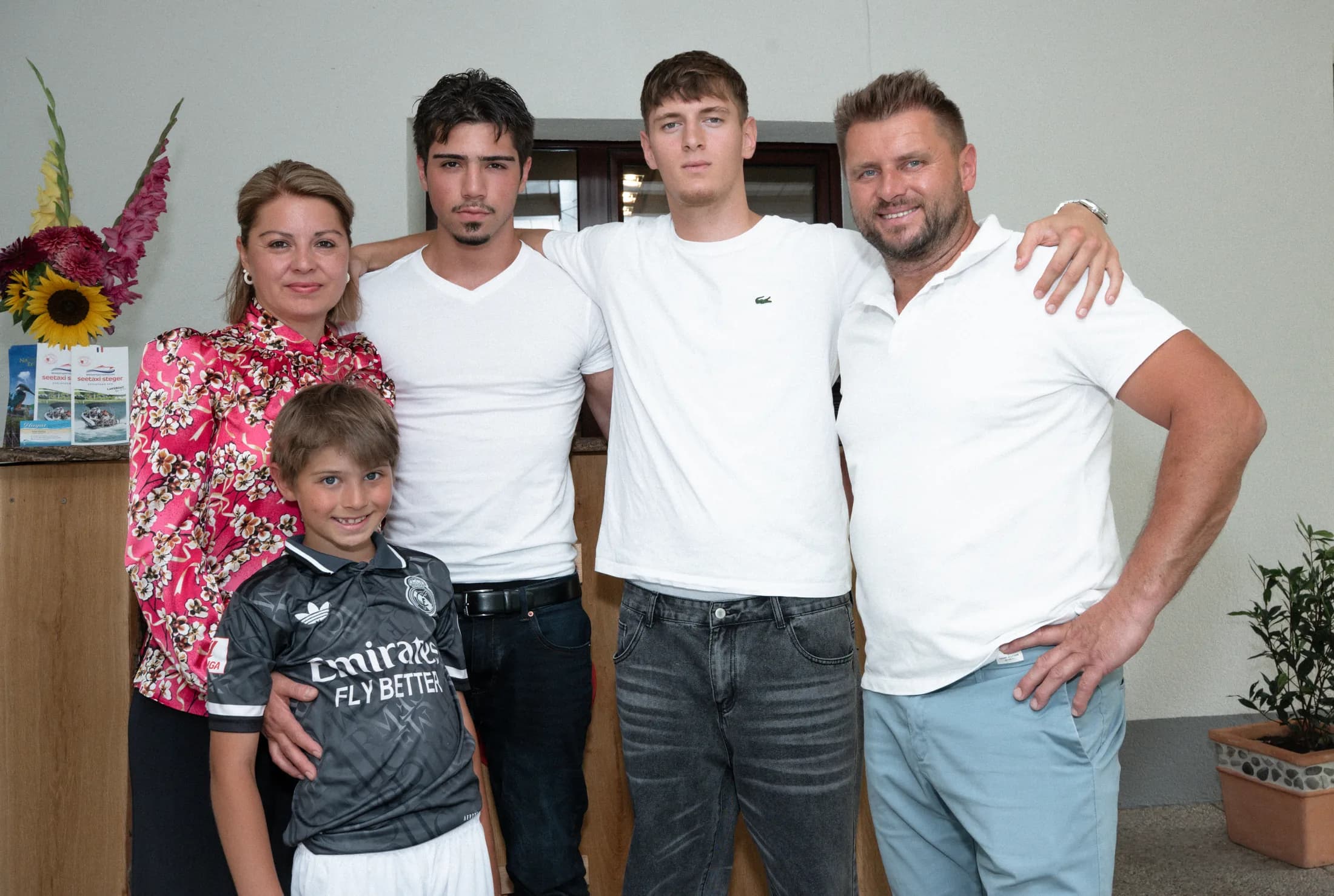 Die Gastgeberfamilie des Seerestaurant Hayat